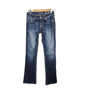 Miss Me Rhinestones Accent Bootcut Women's Jeans Size 27